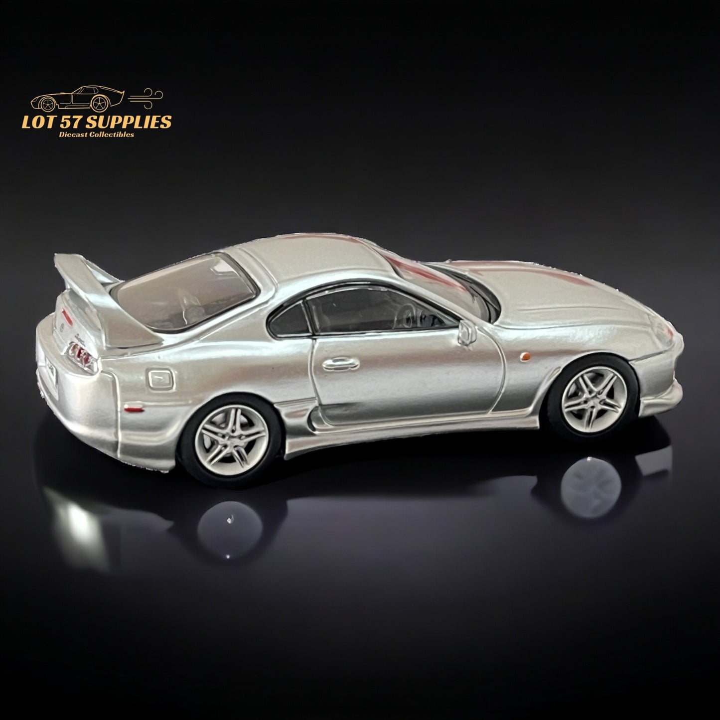 123 Hobby Toyota Supra JZA80Z Silver 1:64