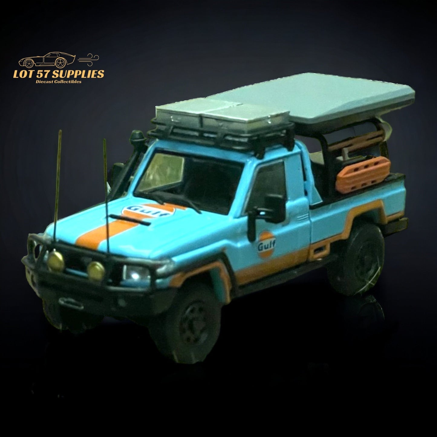 AutoBots Models Toyota Land Cruiser LC79 Gulf Livery 1:64