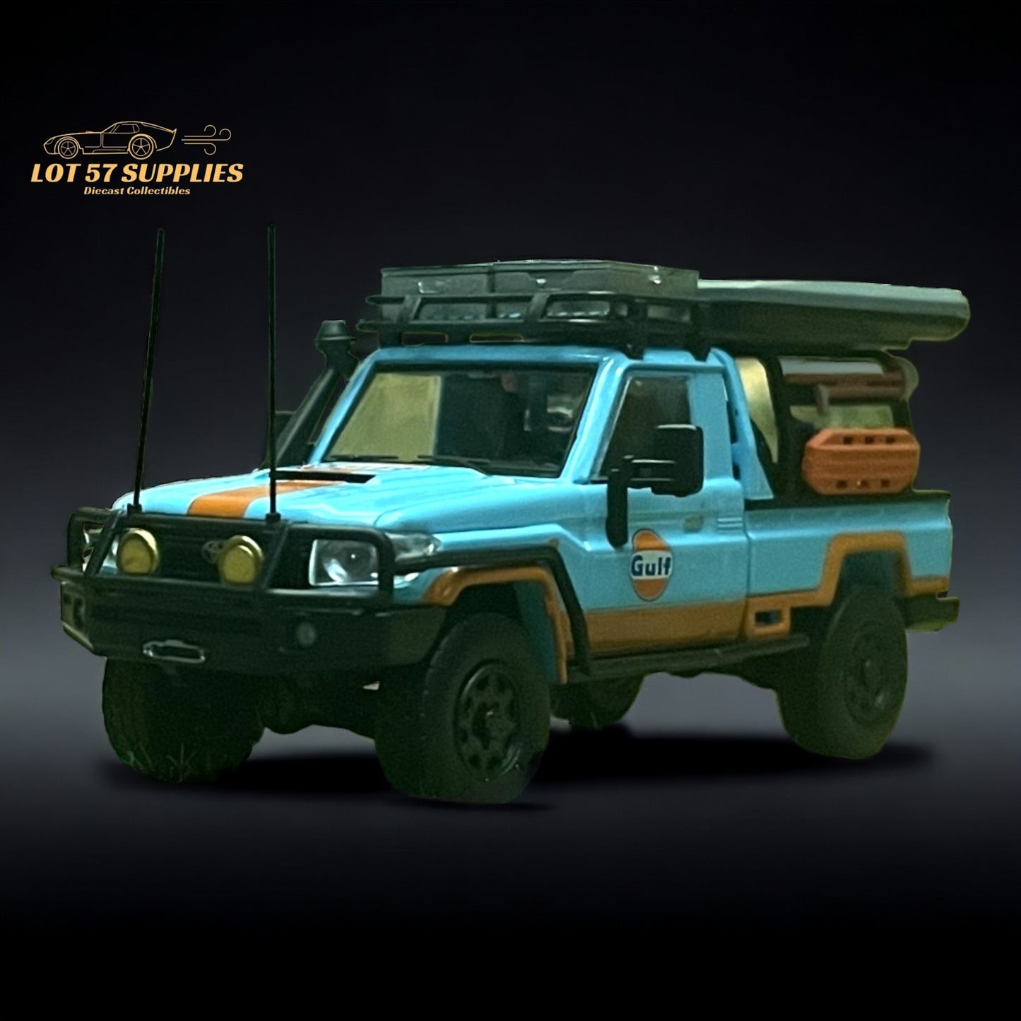 AutoBots Models Toyota Land Cruiser LC79 Gulf Livery 1:64