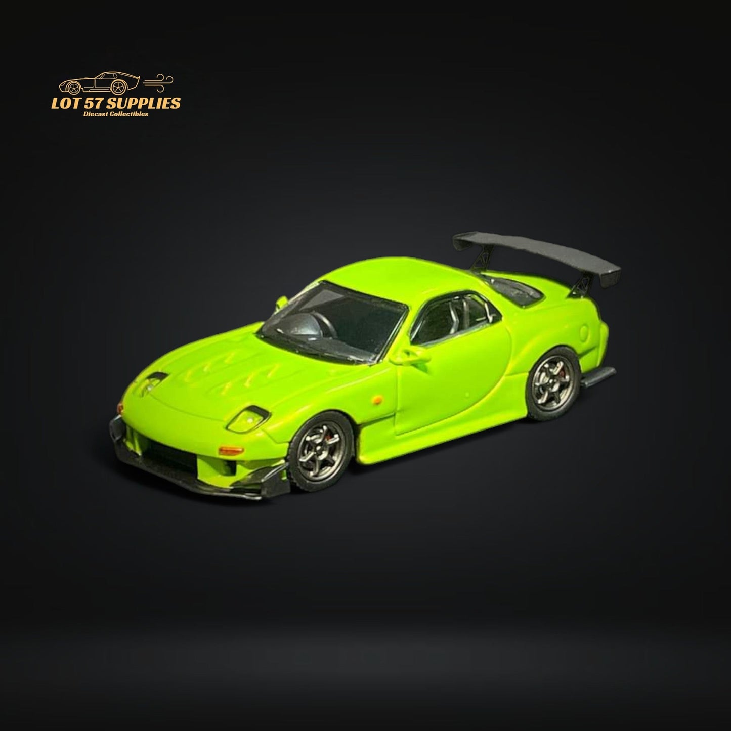123 Hobby Mazda FD3S RX-7 Apple Green 1:64