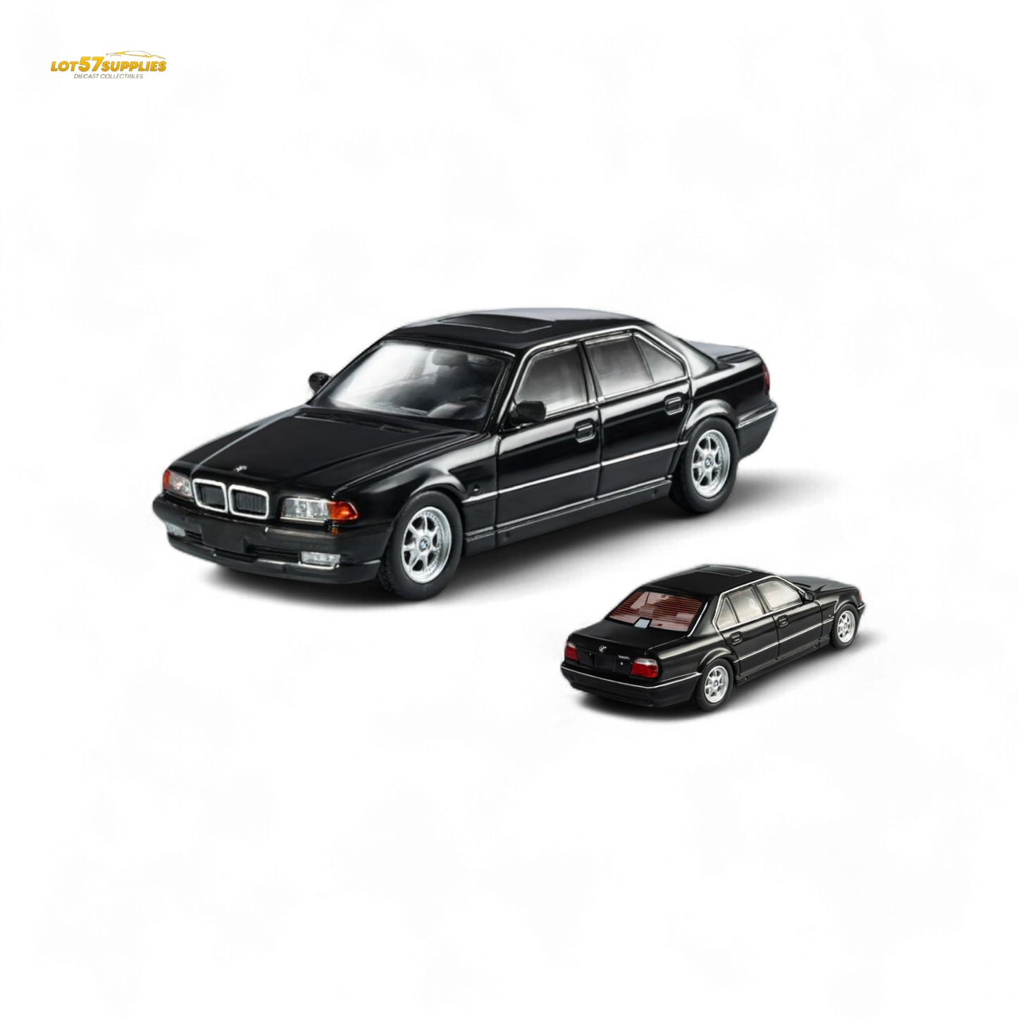 DCM BMW E38 740iL Black 1:64