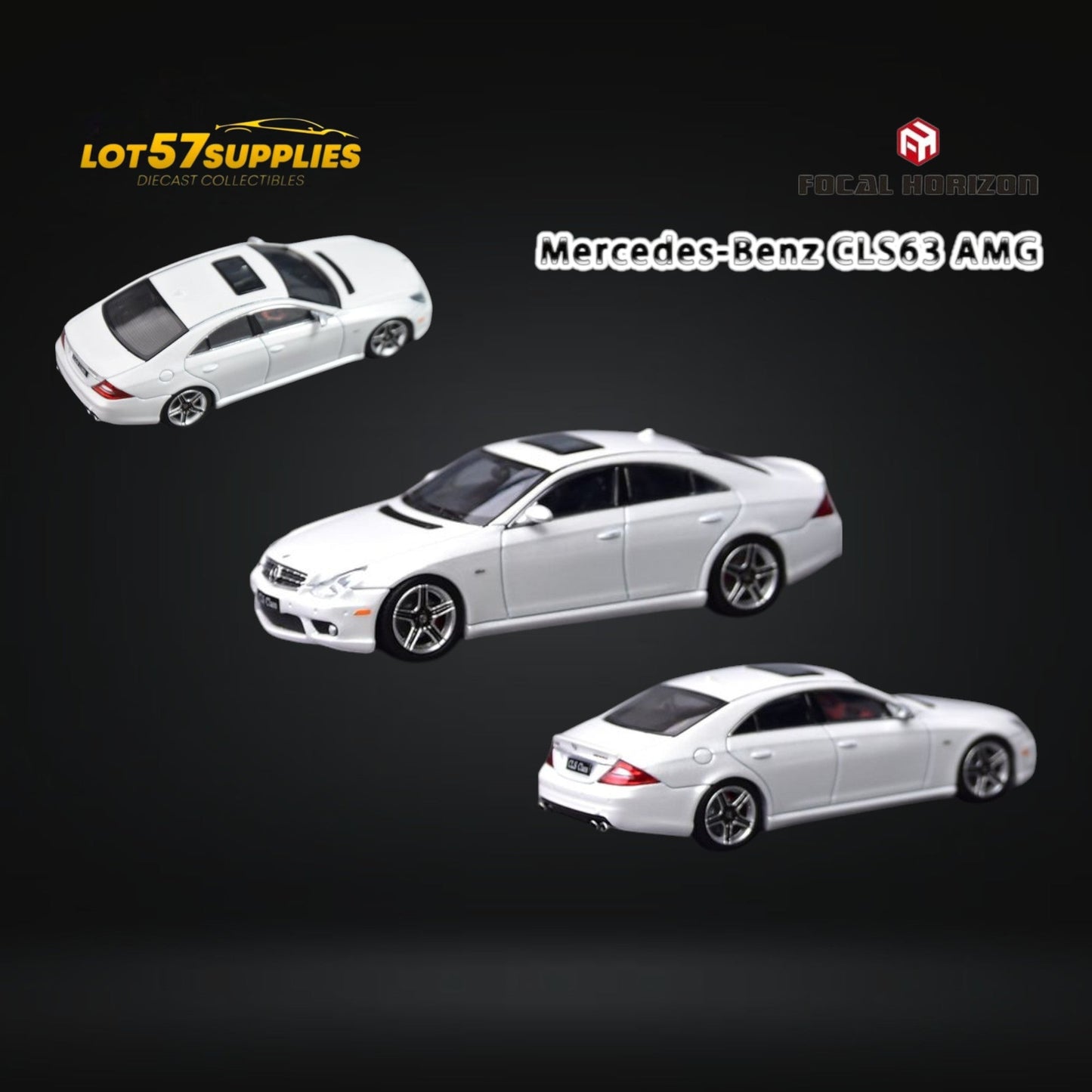 Focal Horizon CLS 63 AMG Mk1 C219 Pearl White 1:64