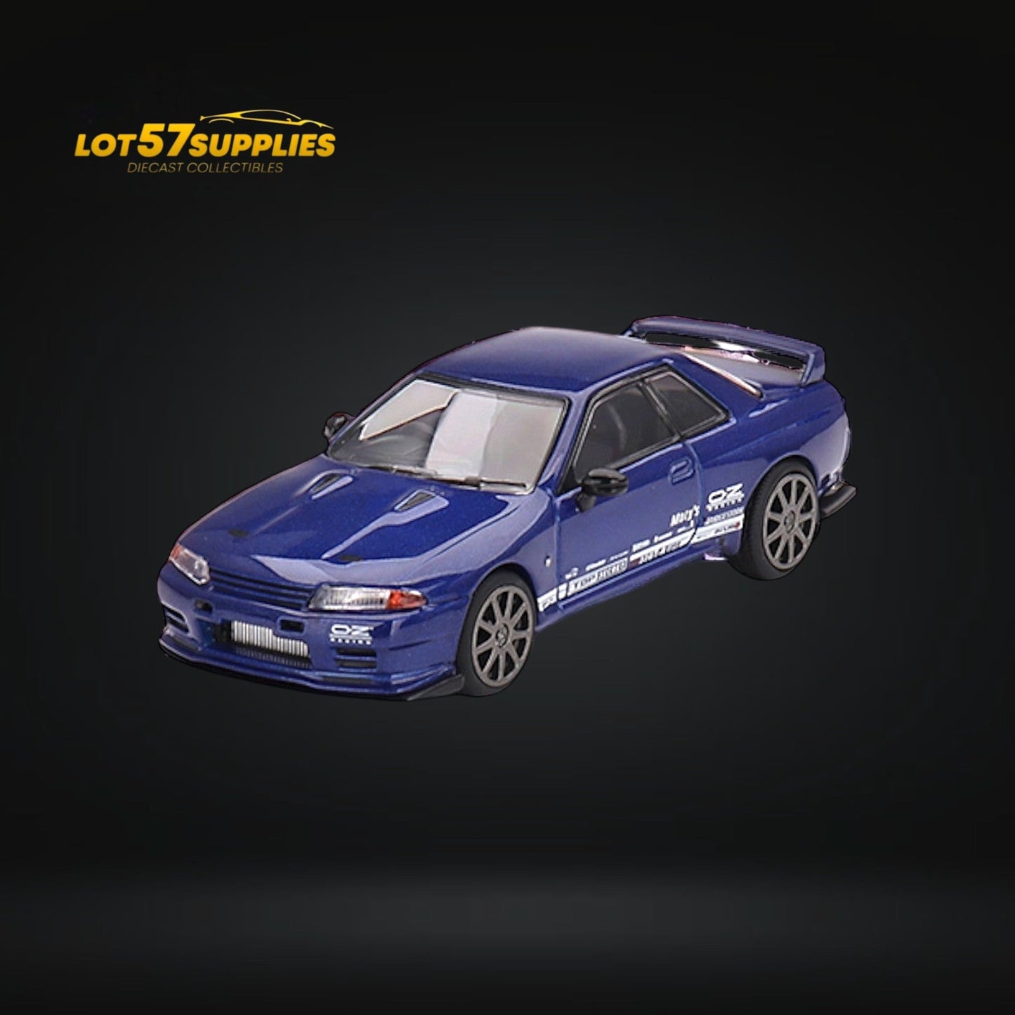 Mini-GT Nissan Skyline GT-R R32 Metallic Blue 1:64