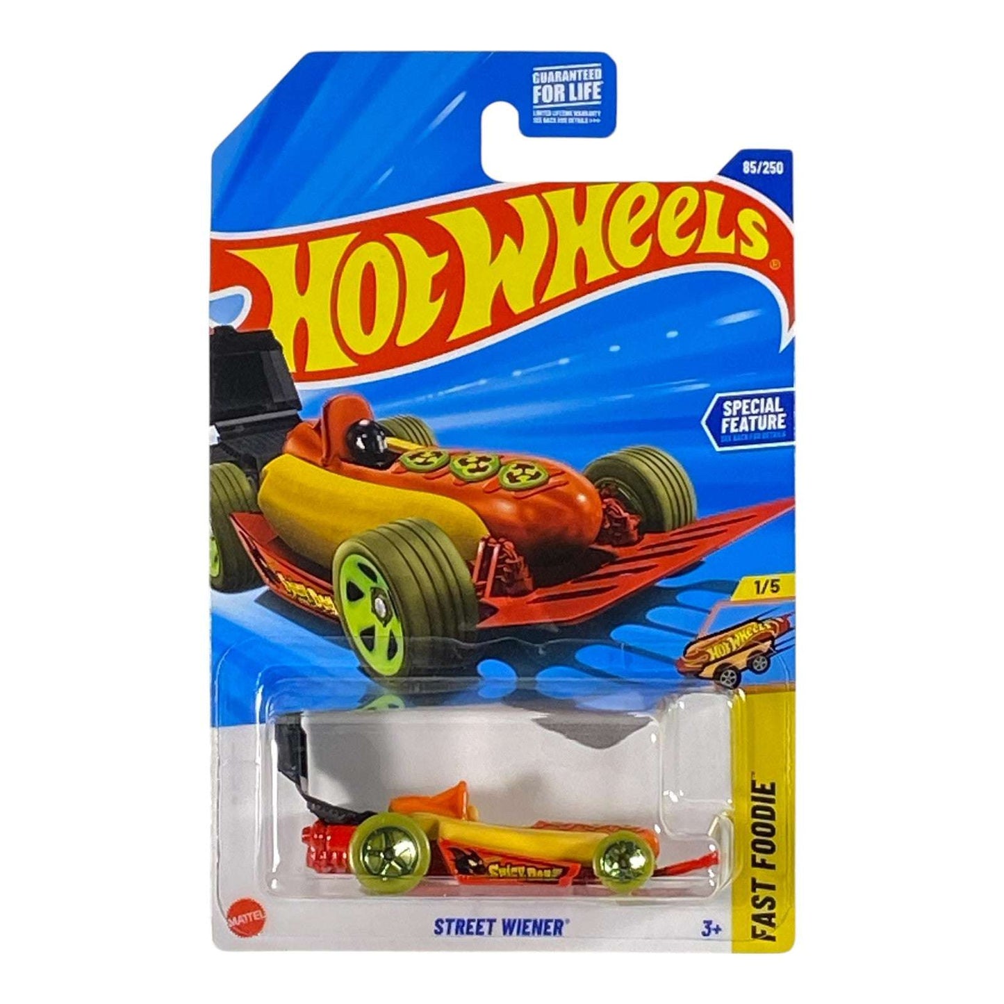 Hot Wheels Street Wiener "Black Grill" - Fast Foodie Series 1/5