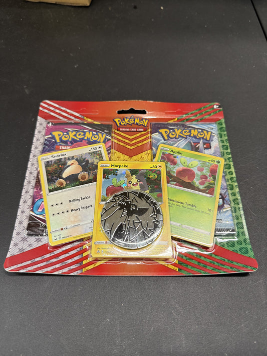 Snorlax Morpeko Applin 2 Pack Blister with Coin