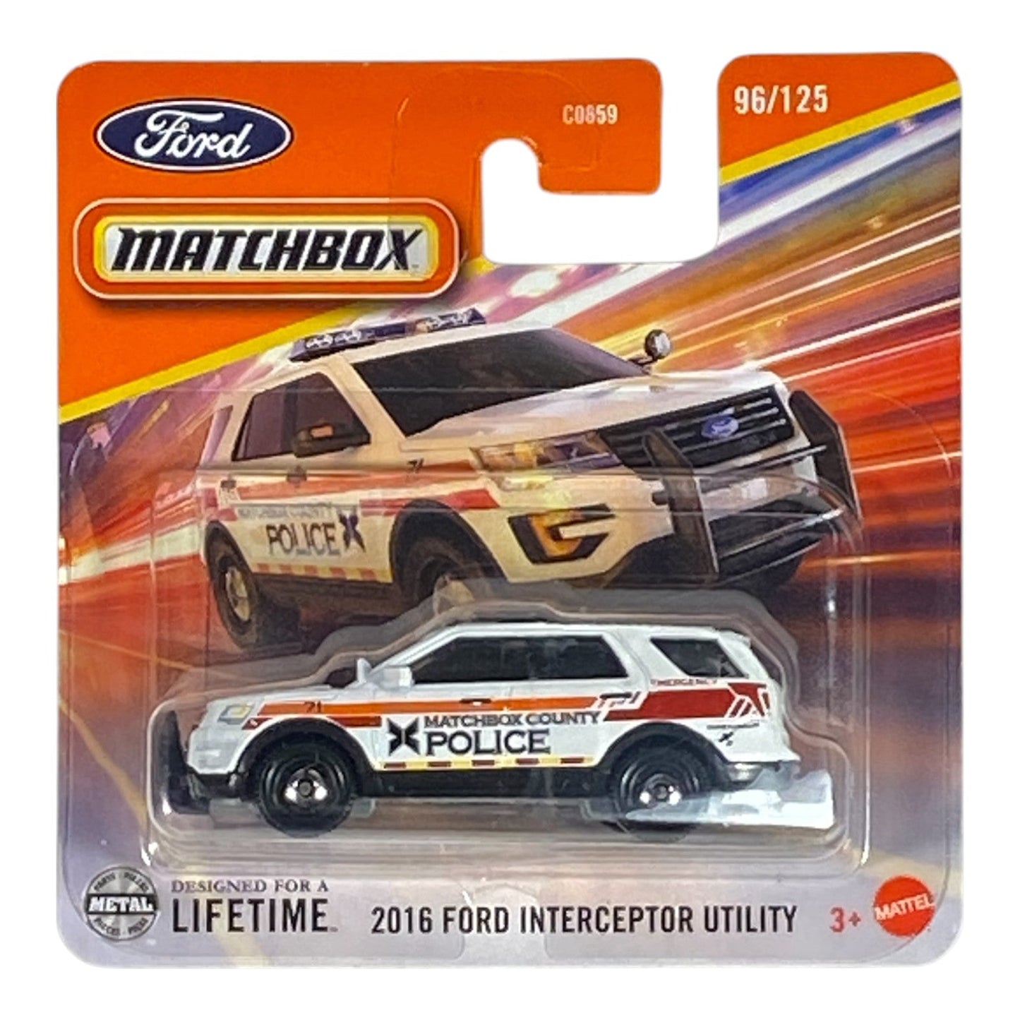 Matchbox 2016 Ford Interceptor Utility (Short Card) - 2025 Matchbox Series 96/125