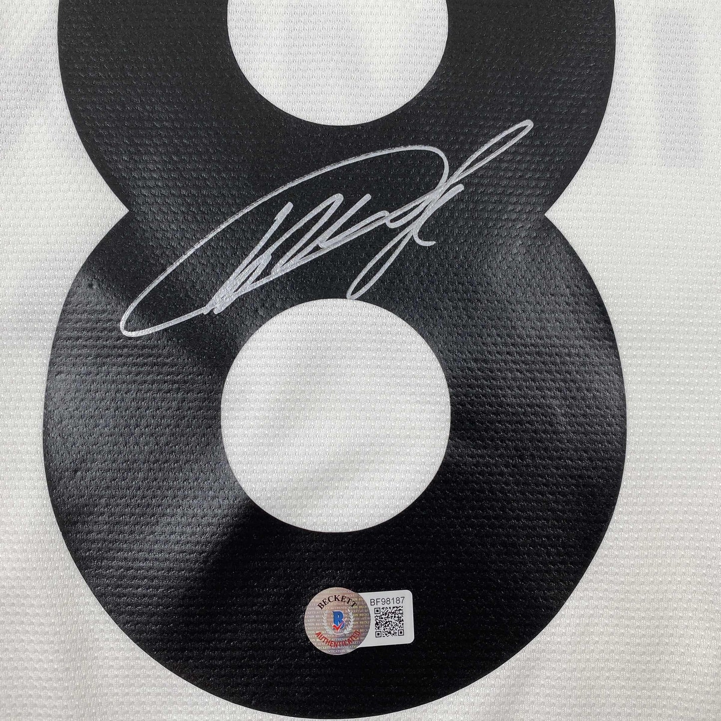 Autographed/Signed Ricardo Kaka Real Madrid White Soccer Futbol Jersey Beckett BAS COA