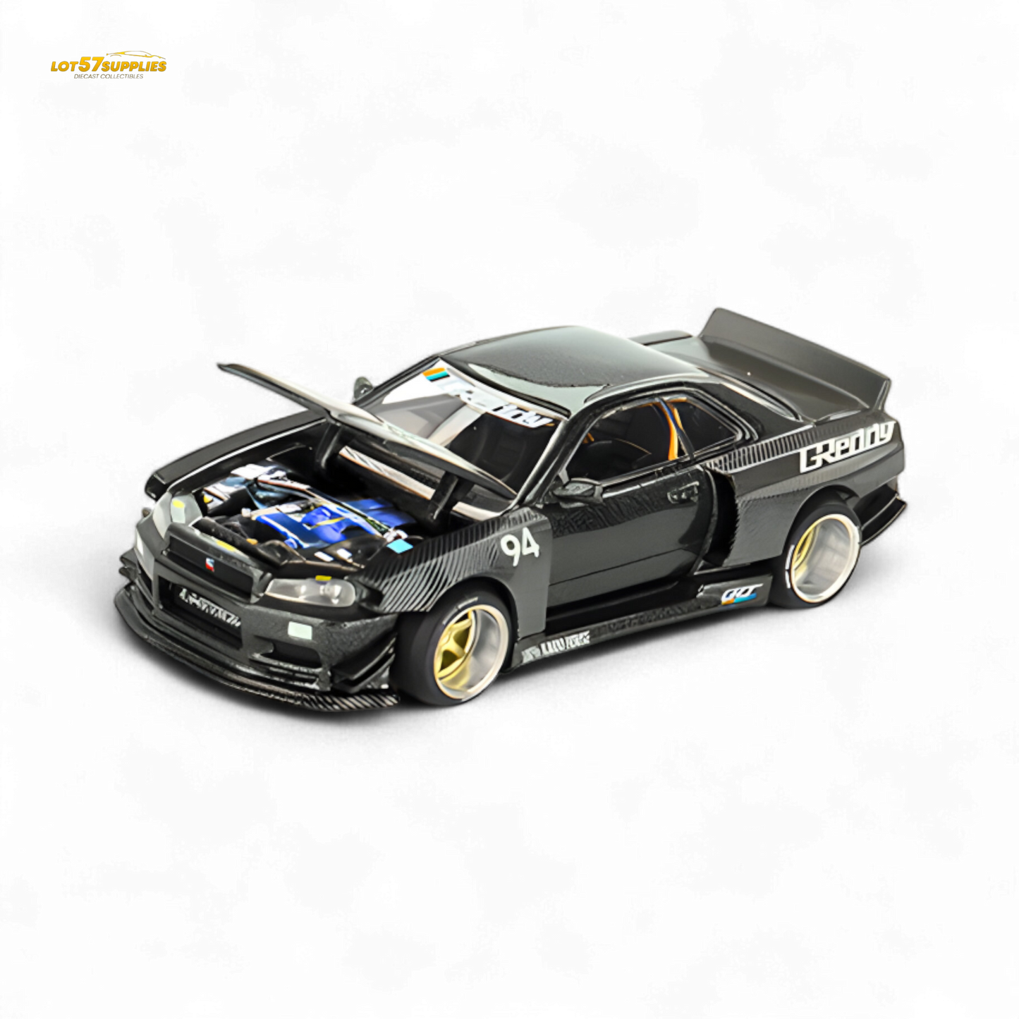(Pre-Order) Kaido House x Mini GT Nissan Skyline GT-R R34 Kaido Works GReddy V2 1:64