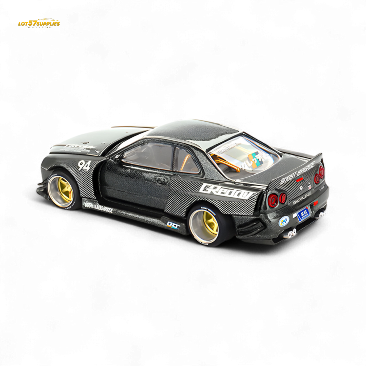 (Pre-Order) Kaido House x Mini GT Nissan Skyline GT-R R34 Kaido Works GReddy V2 1:64