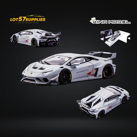 (Pre-Order) King Model Lamborghini Huracan LBWK Air Force Grey 1:64
