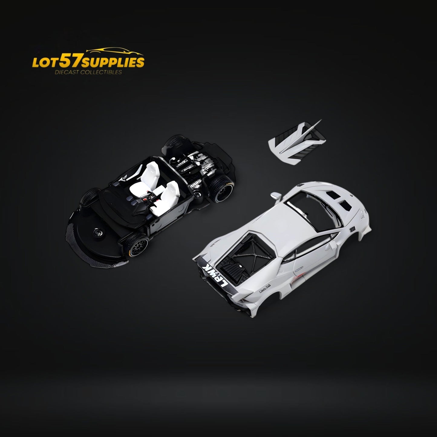 (Pre-Order) King Model Lamborghini Huracan LBWK Air Force Grey 1:64