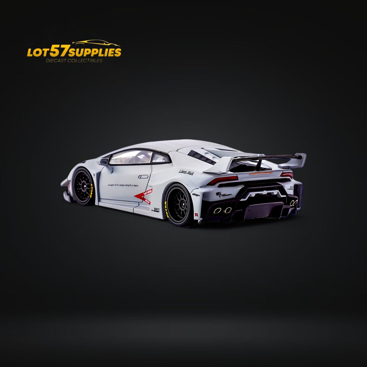 (Pre-Order) King Model Lamborghini Huracan LBWK Air Force Grey 1:64