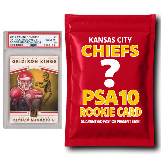 Kansas City Chiefs PSA 10 Graded Rookie Card Mystery Pack