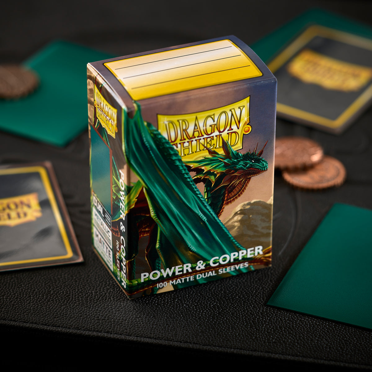 Dragon Shield Matte Dual Sleeves - Power & Copper (100-Pack) product image