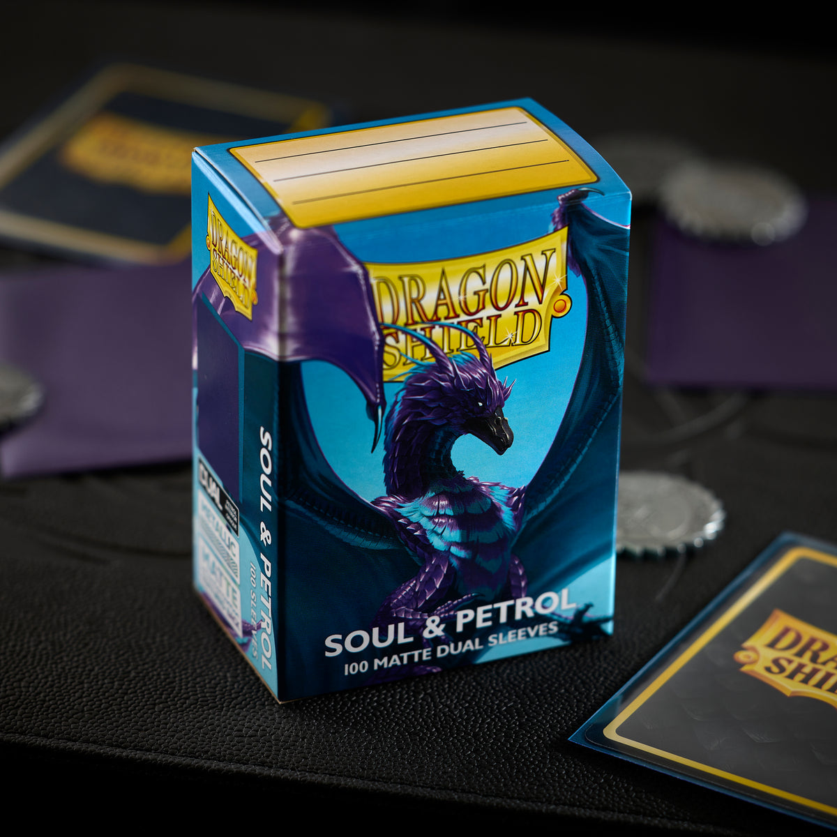 Dragon Shield Matte Dual Sleeves - Soul & Petrol (100-Pack) product image