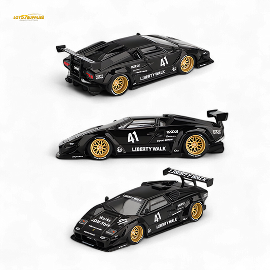 (Pre-Order) Mini GT Lamborghini Countach LB-WORKS Black 1:64