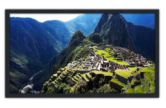 Professionally Framed Ancient City of Machu Picchu Peru Skyline High-Resolution Panoramic Photo 12x22 Wall Art