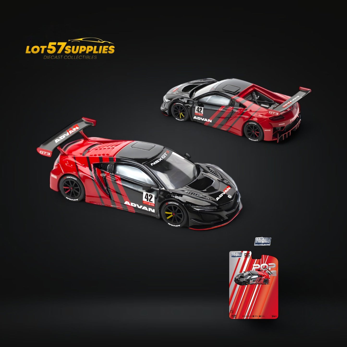 (Pre-Order) Honda NSX GT3 EVO22 ADVAN 1:64