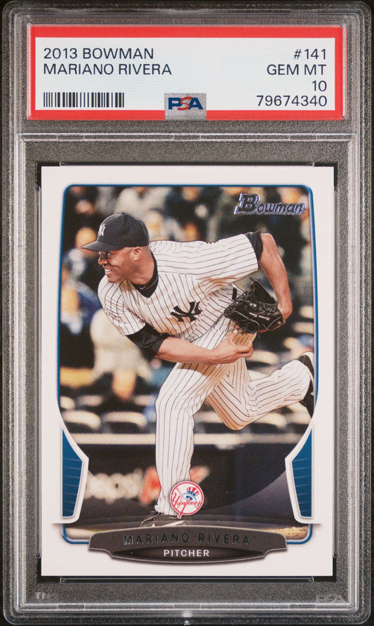 2013 BOWMAN MARIANO RIVERA  #141 - PSA 10