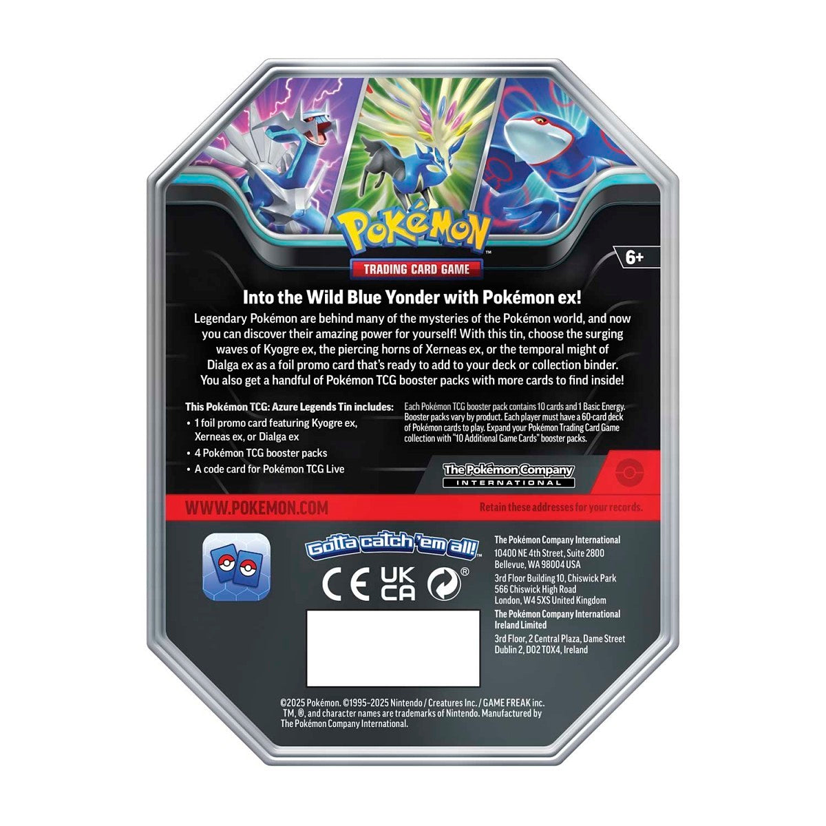 Pokemon Azure Legends Tin [Xerneas ex]