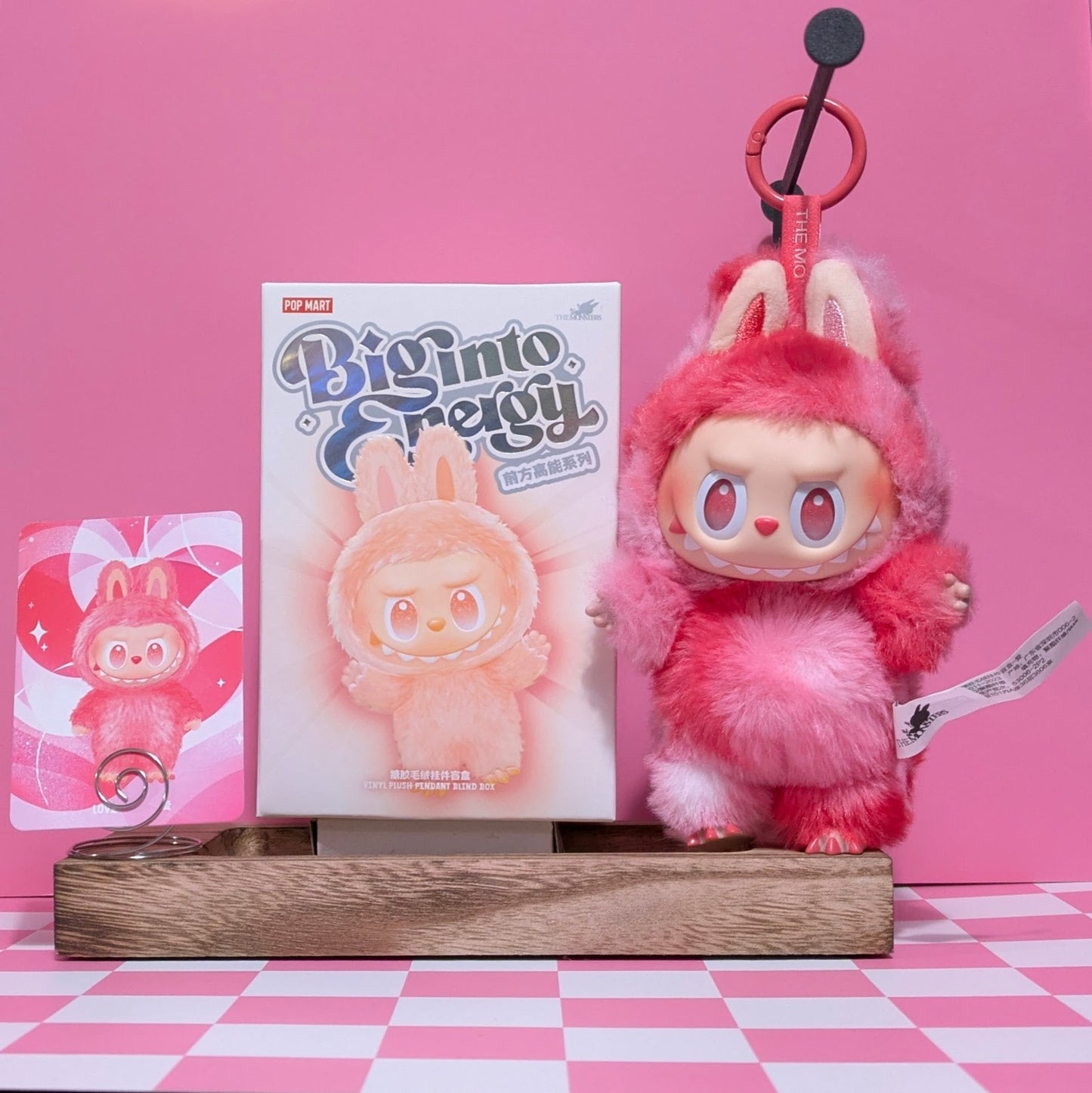 [In Stock] POPMART Big into Energy Series-Vinyl Plush Pendant Blind Box Labubu