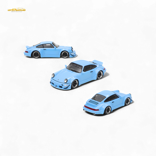 Fast Speed RWB 964 Wide-Body Duck Wing - Sky Blue 1:64