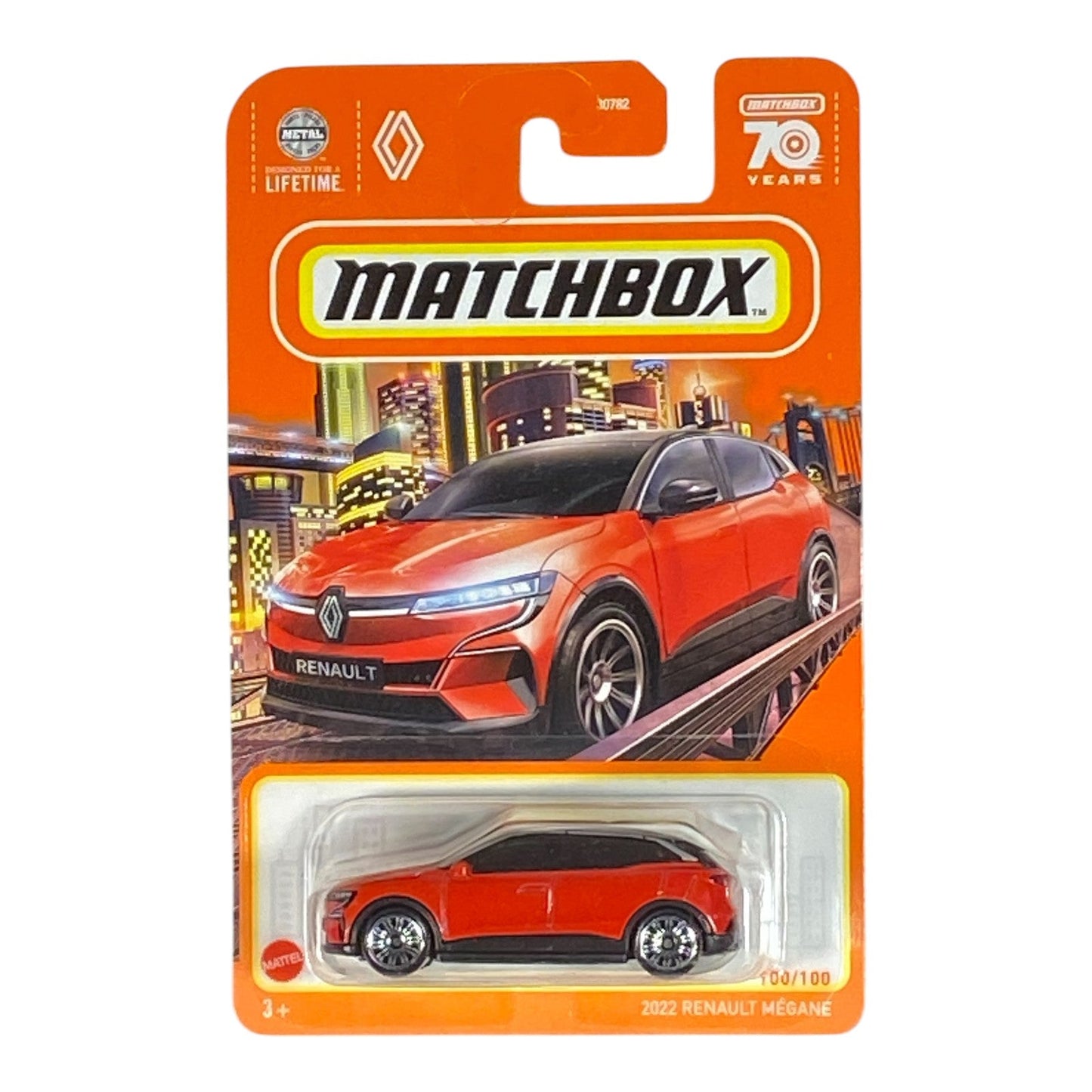 Red Matchbox 2022 Renault Megane 100/100