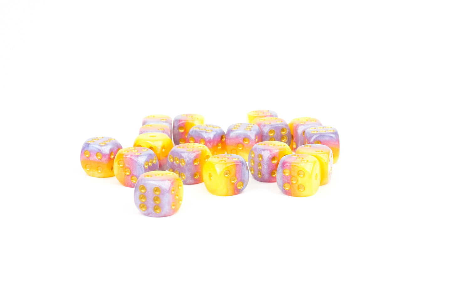 12mm Tahitian Sunset d6 Dice Set