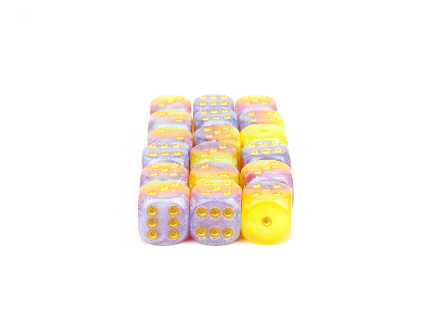12mm Tahitian Sunset d6 Dice Set