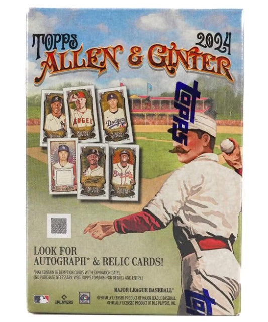 2024 Topps Allen &amp; Ginter Caja de bláster de béisbol, paquete de 8