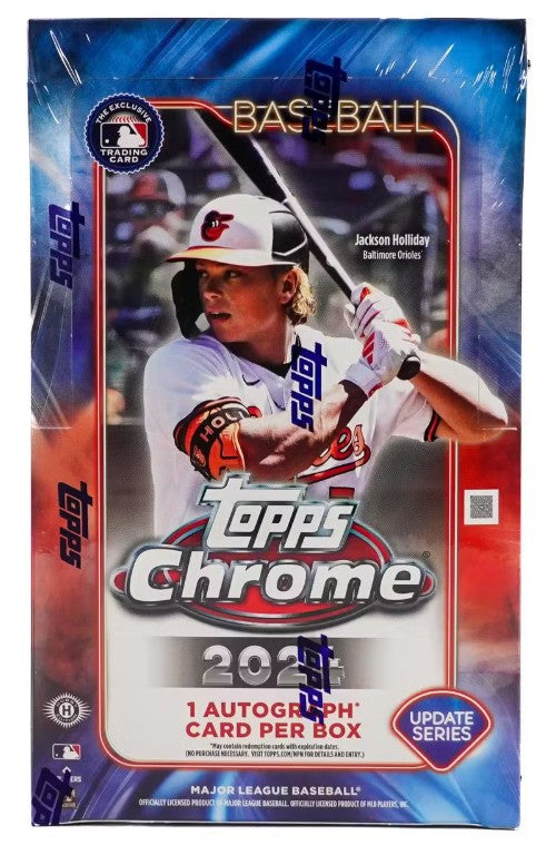 Caja de pasatiempos de béisbol de la serie Chrome Update de Topps 2024