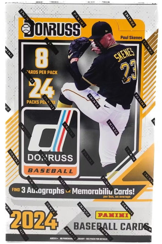 Caja de pasatiempos de béisbol Panini Donruss 2024