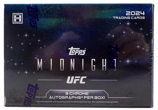 Caja de pasatiempos de medianoche de Topps UFC 2024