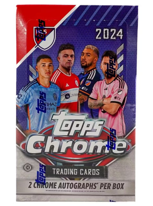 Caja de cromo para pasatiempos de la Major League Soccer de Topps MLS 2024