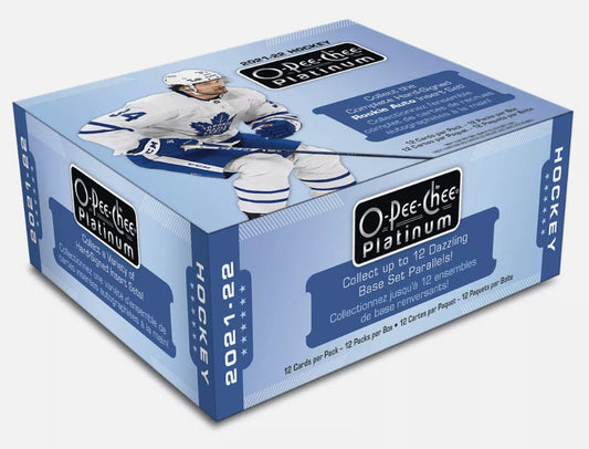 Caja de hockey para aficionados Upper Deck O-Pee-Chee Platinum 2021-22