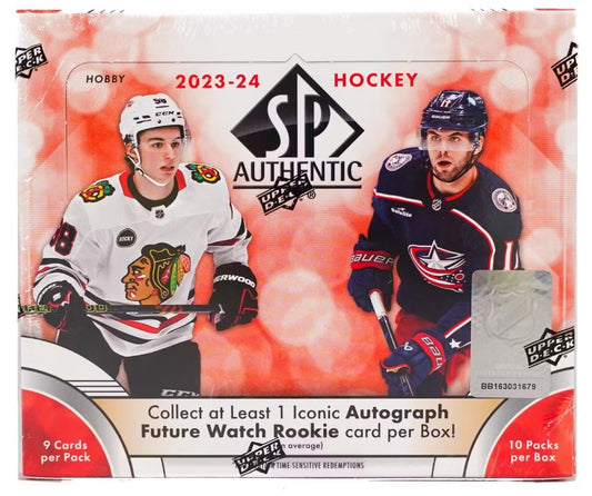 Caja auténtica de hockey para aficionados Upper Deck SP 2023/24