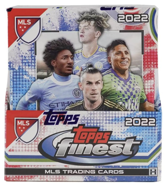 Caja de los mejores pasatiempos de fútbol de la Major League Soccer de Topps MLS 2022