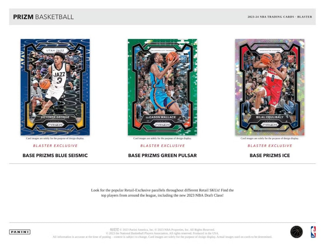 Caja Blaster de 6 balones de baloncesto Panini Prizm 2023/24 (¡Prizms de hielo!)