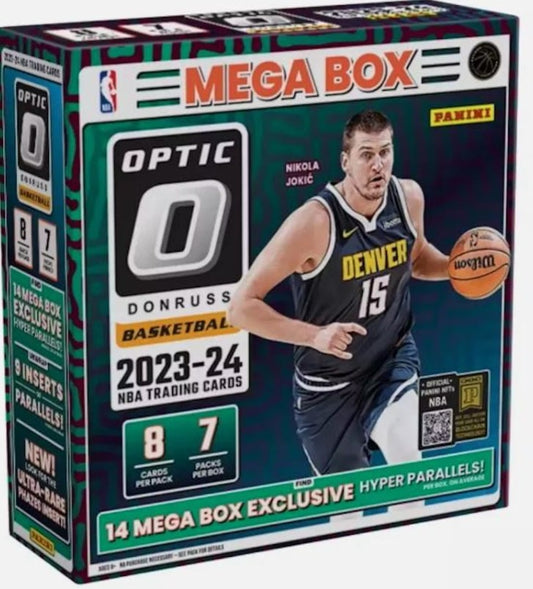 Caja gigante de baloncesto Panini Donruss Optic 2023/24 (prizms rosa intenso)