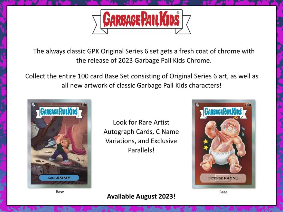 Garbage Pail Kids Chrome Series 6 Hobby Box (Topps 2023)