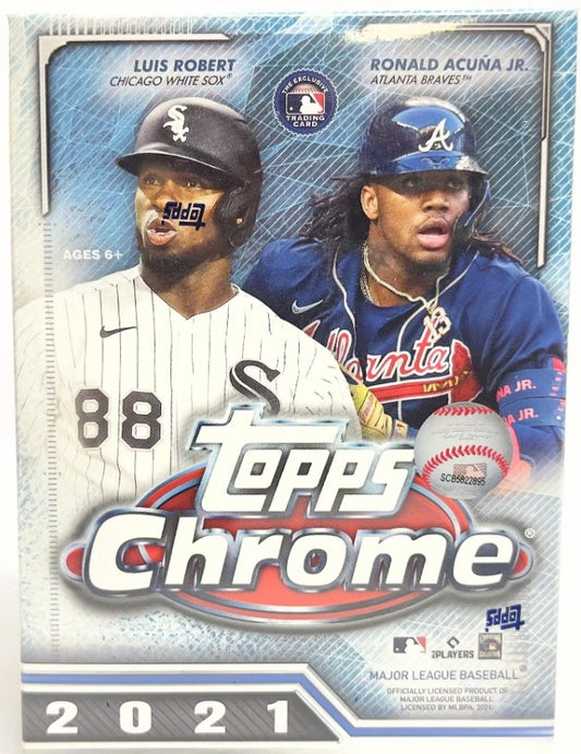 2021 Topps Chrome Baseball 8-Pack Blaster Box