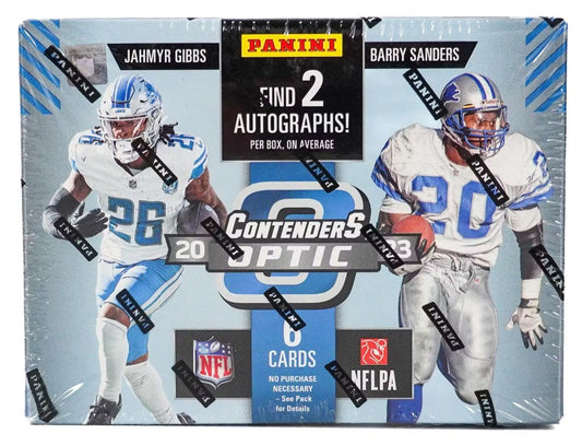 Caja de pasatiempos de fútbol Optic de Panini Contenders 2023