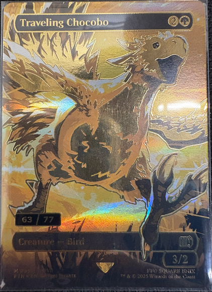 Golden Traveling Chocobo Serialized #63/77