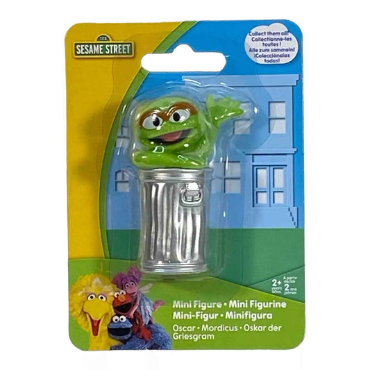 Oscar Mini Figure Cake Topper - Oscar Sesame Street