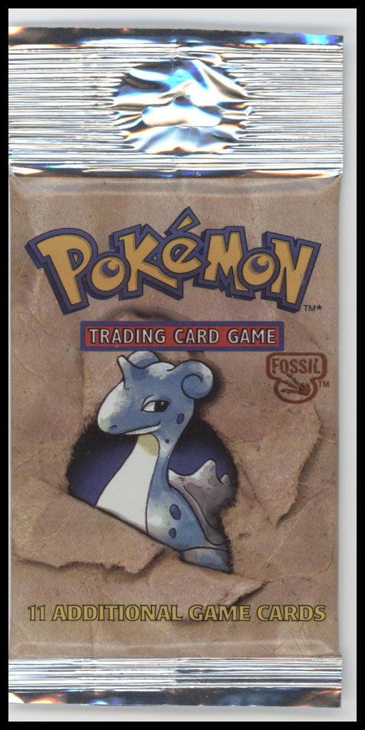 1999 WOTC Pokemon Fossil Unlimited Lapras Booster Pack