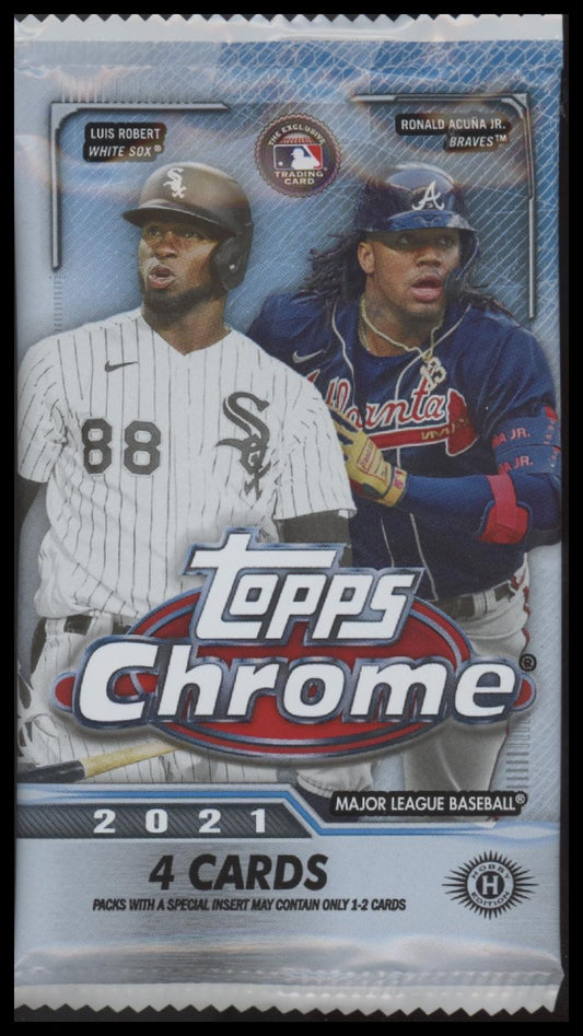 2021 Topps Chrome Baseball Hobby Box SINGLE PACK