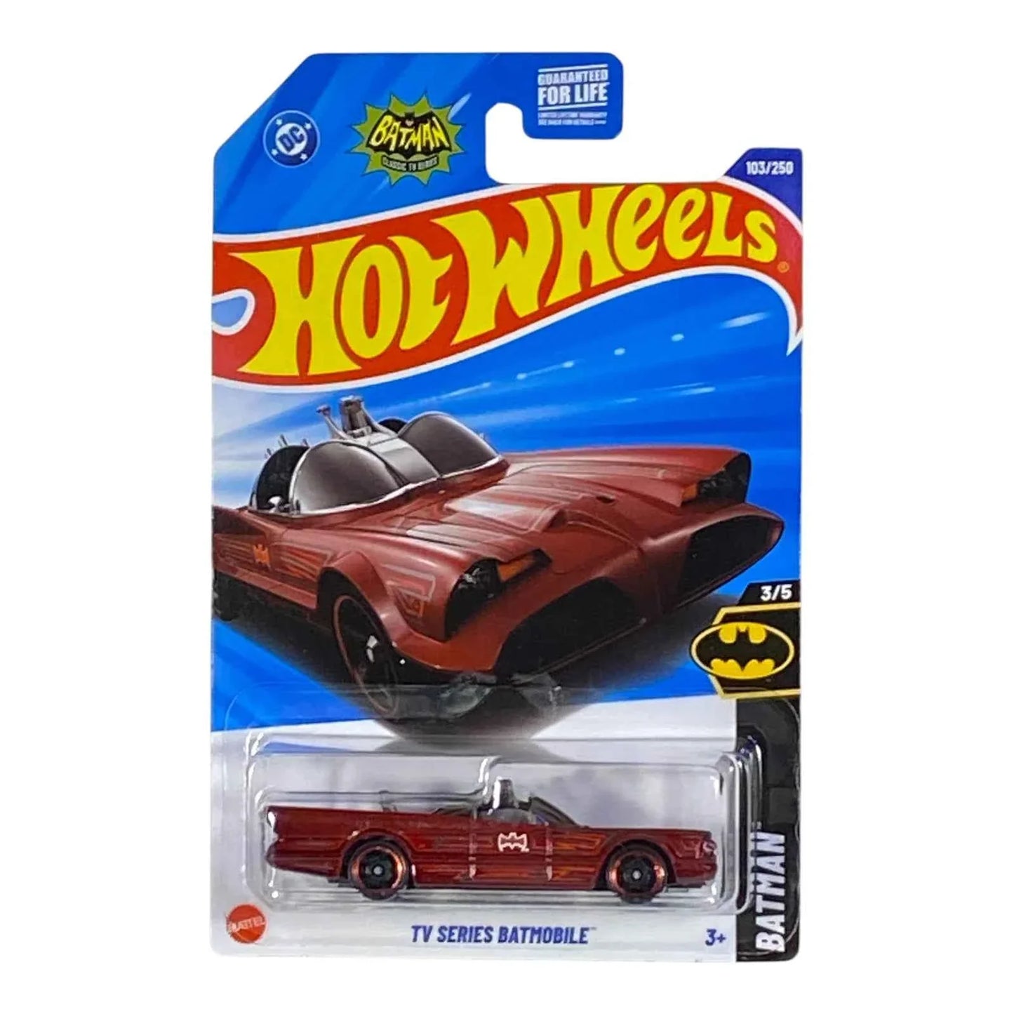 Hot Wheels TV Series Batmobile (Red) - Batman Series 3/5