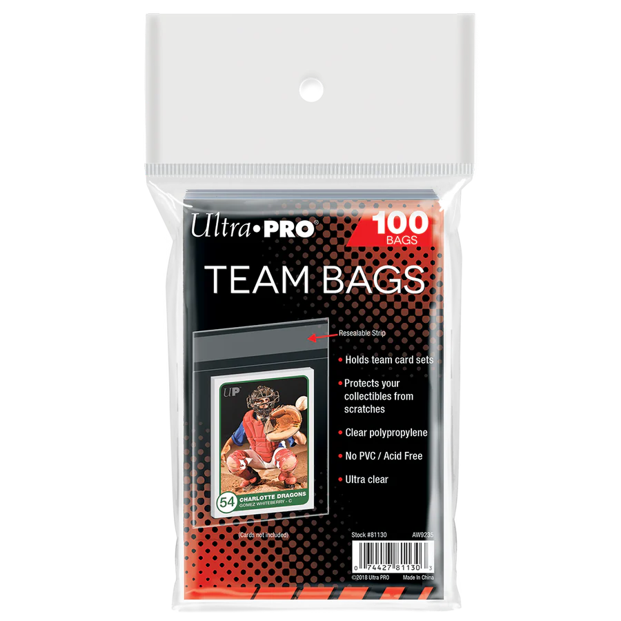 Ultra Pro Resealable Team Bags 100ct