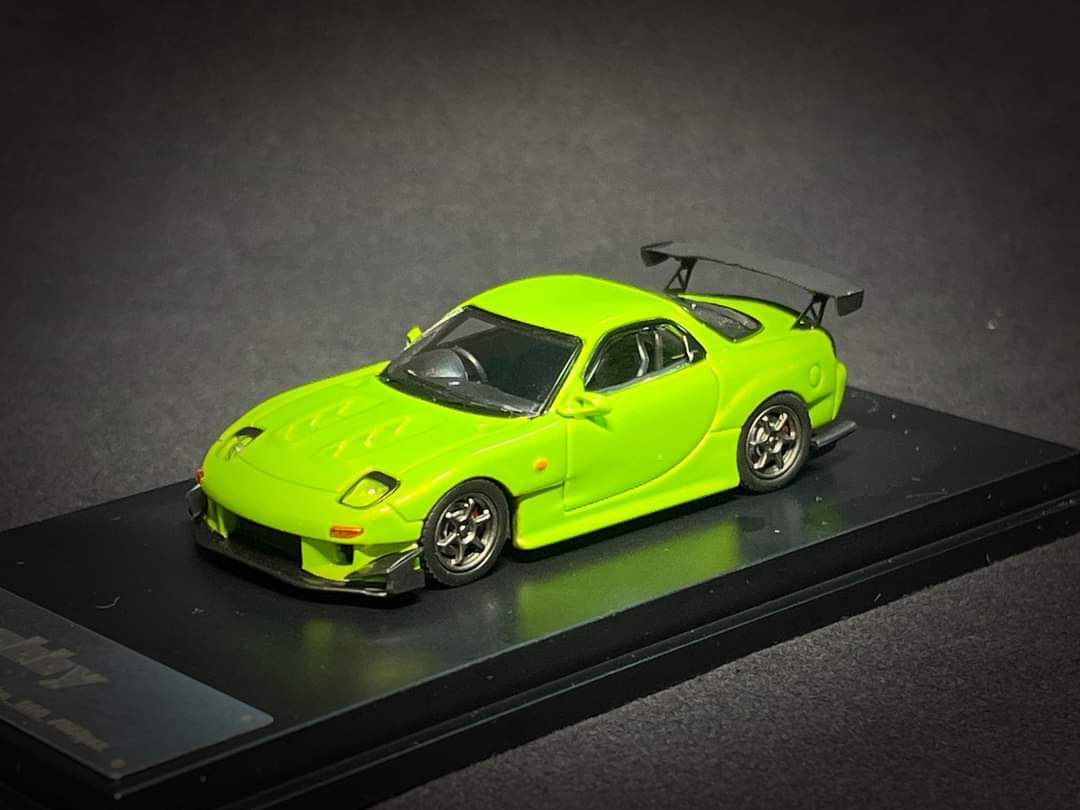 123 Hobby Mazda FD3S RX-7 Apple Green 1:64