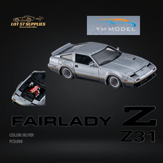 (Pre-Order) YM Model 1984 Nissan Fairlady Z Z31 300SX T-Shaped Roof 1:64